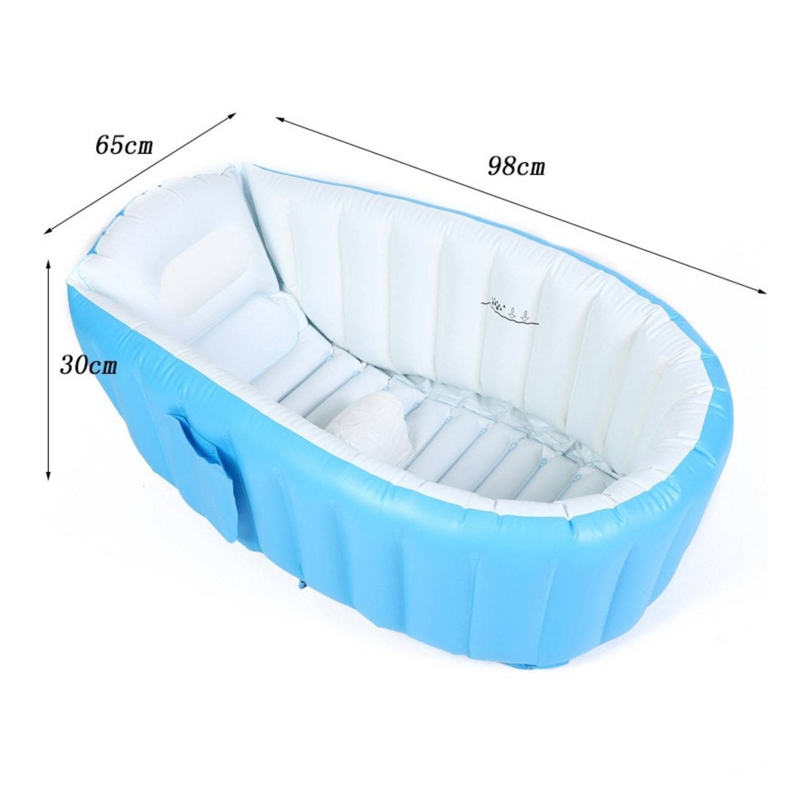 Inflatable Baby Bathtub Thickened Inflatable Infant Bath Large Size for Newborns