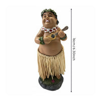 Grass Skirt Doll Dashboard Doll Tropical Atmosphere Decorative Object for Office
