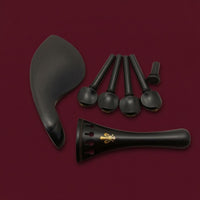 Violin Accessory Set Rounded Heads 4/4 Violin Replacement Parts Easy to Install
