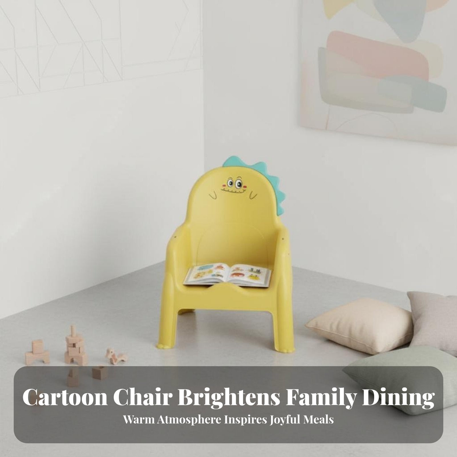 child's Low Stool Rounded Corner Design Squeaky supportive restrest Chair Lightweight