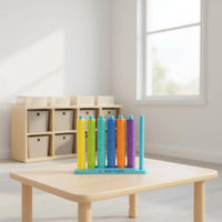 48 Pieces Color Sorting Beads Game Patience Building for Home Learning