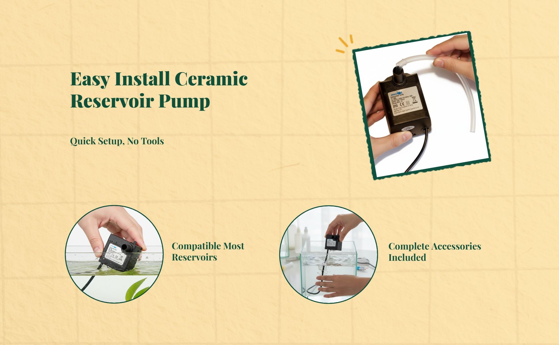 Ceramic filter desktop water circulator