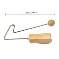 Rhythm Percussion Instrument Metal Frame Handheld Shaker Clear