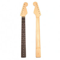 22-Fret Electric Guitar Neck Natural Wood Finish Musical Instrument Part