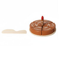 80 Sets Wooden Cake Playset Wooden Cake Plaything Dessert Set for Kids