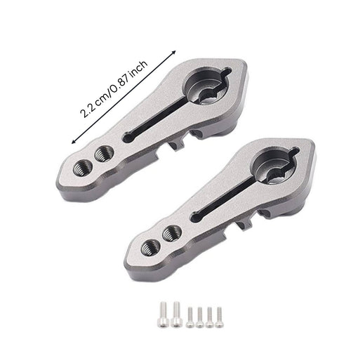 2 Pieces M3 Thread Servo Arm Split-Clamp Mount RC Car Steering Arm CNC Machined