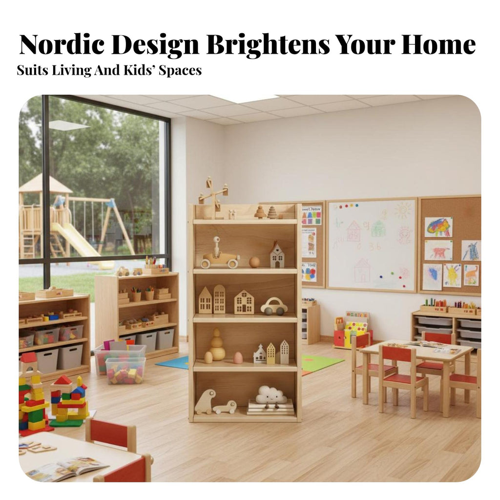 Childchild-safe Multi-Tier children's Organizer Stable frame kids' Furniture Large Capacity shelving unit Space-Saving for Toddlers, Kindergarten educators, Parents, Playroom, Nursery, Living Room, Bedroom