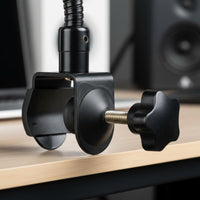 Gooseneck Audio Device Clamp Heavy-Duty Ball Head Audio Device Mount Anti-Slip