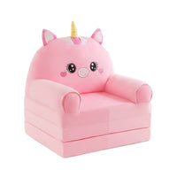 Padded Armchair 2-in-1 Kids Sofa Chair High Back Lightweight for Lounging
