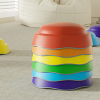 6 Pieces Domed Balance Stepping Stone Low-Height Dome Stepping Stone