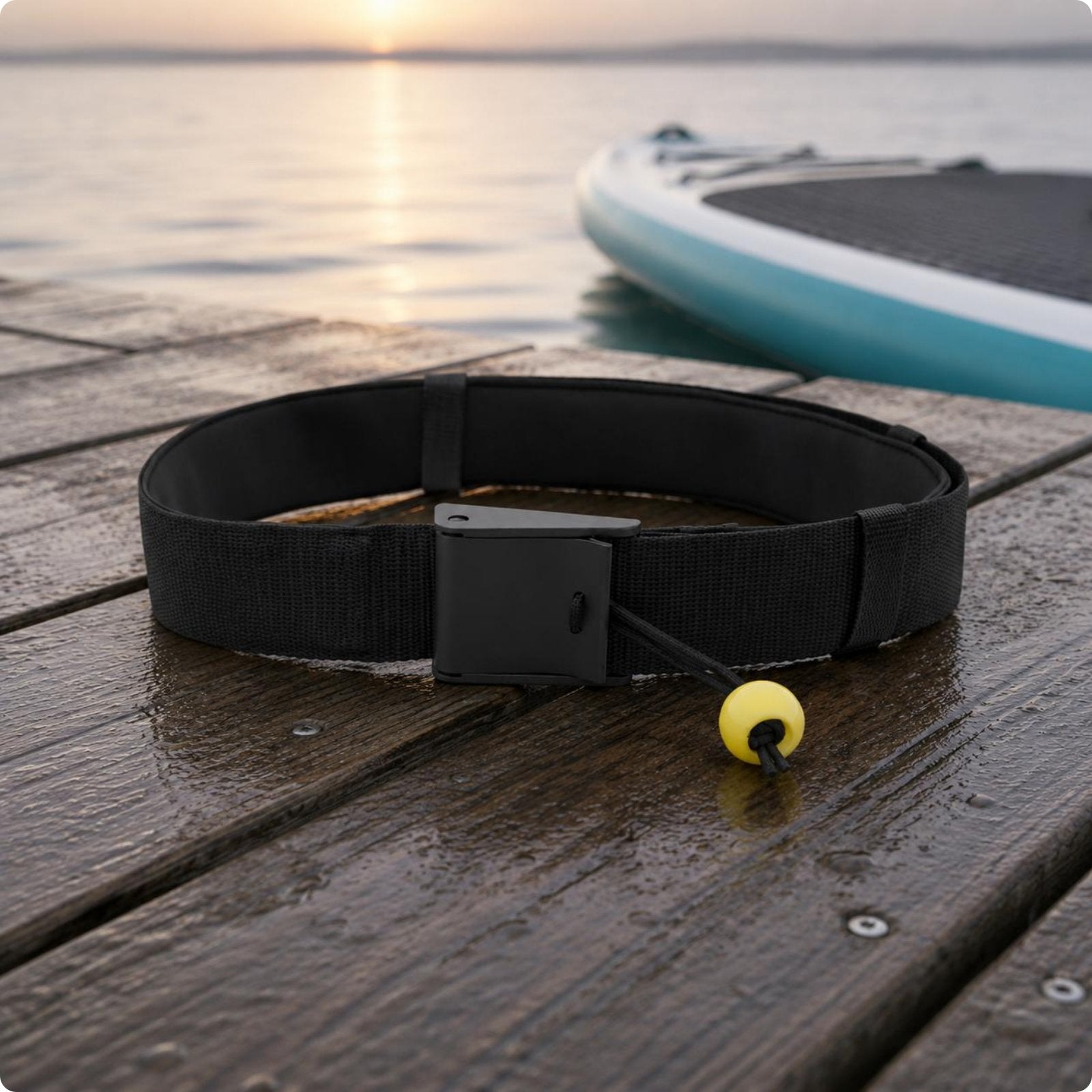 Stand Up Paddleboard Waist Belt Leash Quick Release Stand Up Paddleboard Belt Comfortable Water Sports Gear for Paddleboarding