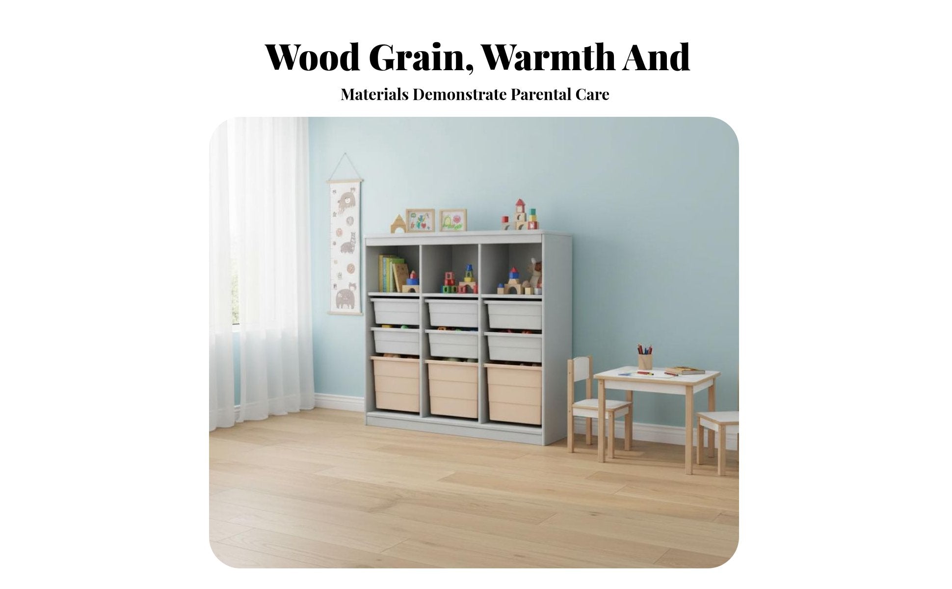 Multi-Bin Storage Unit Large Capacity Toy Organizer Space Saving Easy reach for Children, Toddlers, Playroom, Nursery, Daycare