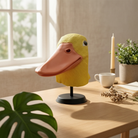 Yellow Duck Headpiece Adorable Avian Headpiece Funny Party Accessory for Stage Performance, Cosplay