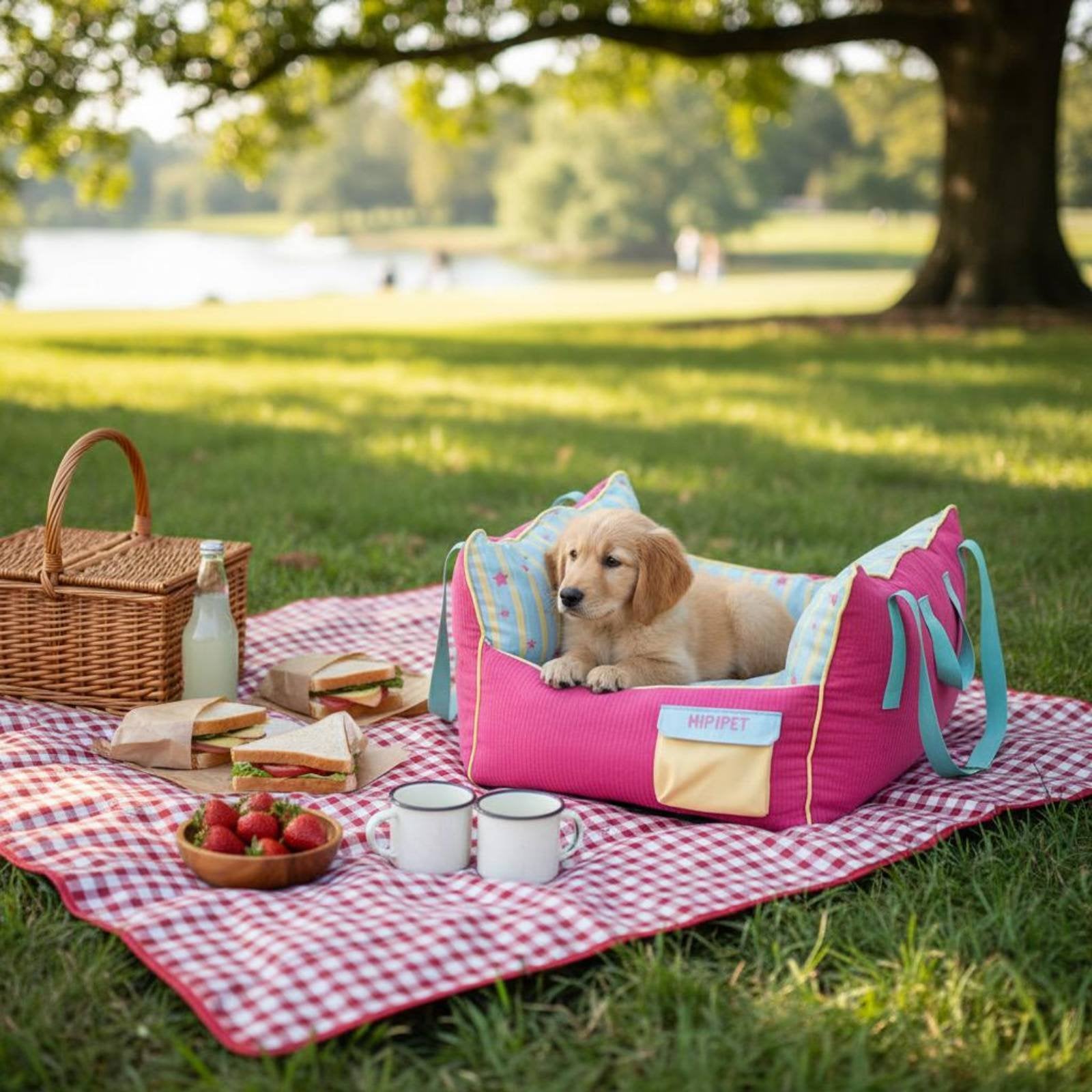 3-in-1 Pet Carrier Bag Soft Padded Dog Booster Seat Adjustable Straps for Cats