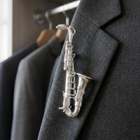 Saxophone Brooch Miniature Accessory Flared Bell