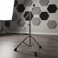 Extendable Cymbal Stand Universal Joint Adjustment Straight Cymbal Stand Heavy Duty Finish Musical Equipment for Stage