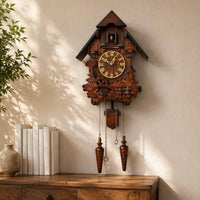 House-Shaped Cuckoo Timepiece Pendulum Home Decor Chain Weights