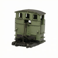 Static Shunting Locomotive Model Black Roof HO Scale Model Railroad Locomotive