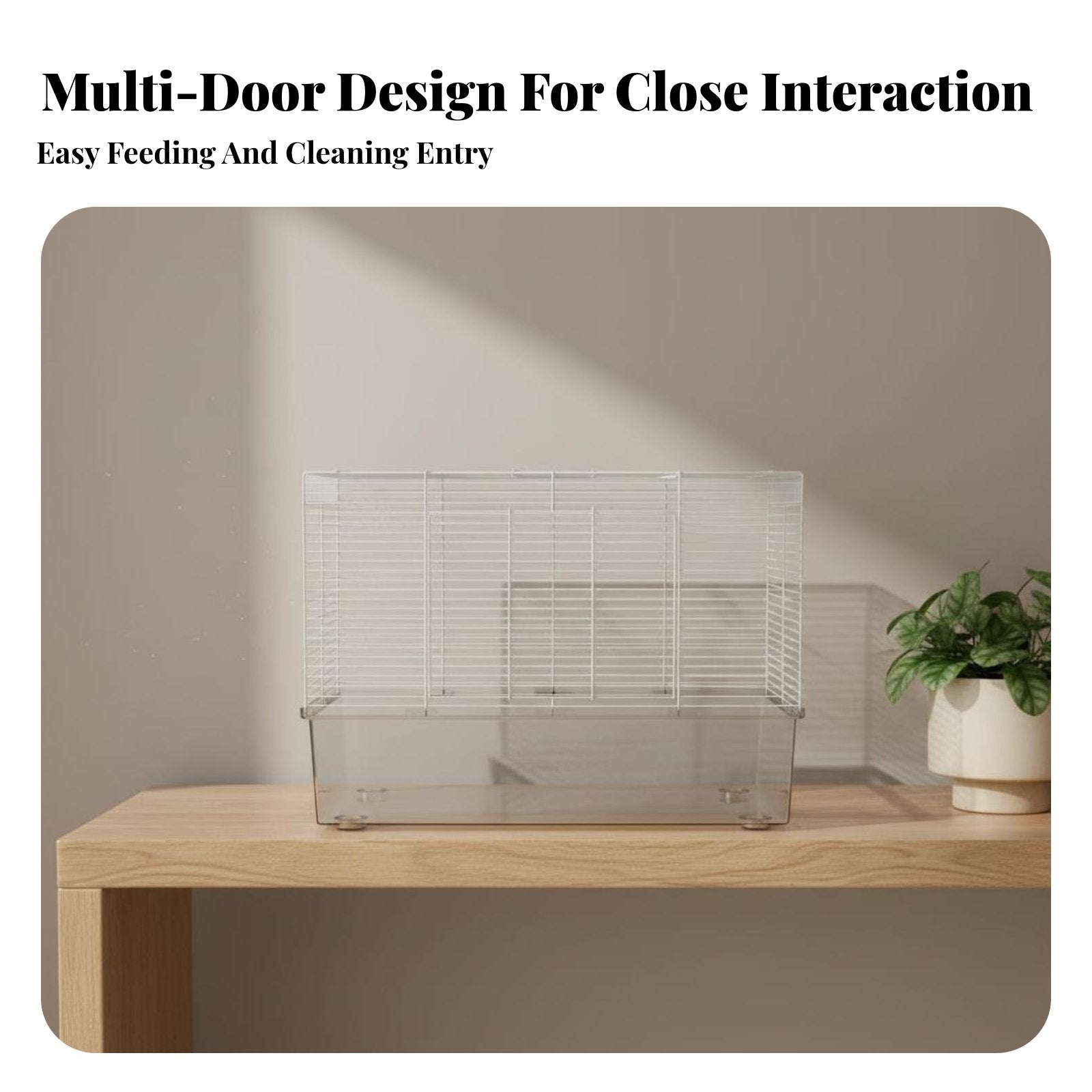 Transparent Hamster Villa secureresistant Small Pet enclosure Easy to Clean for Children