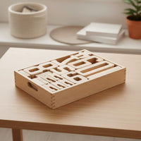 Wooden Number Tiles Set Color Recognition Math Counting Blocks Fine Motor Skills Number Stacking Toy for Kindergarten Children, Classroom