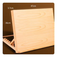 Foldable Table Easel Beech Wood Desktop Sketching Easel for Children, Beginners