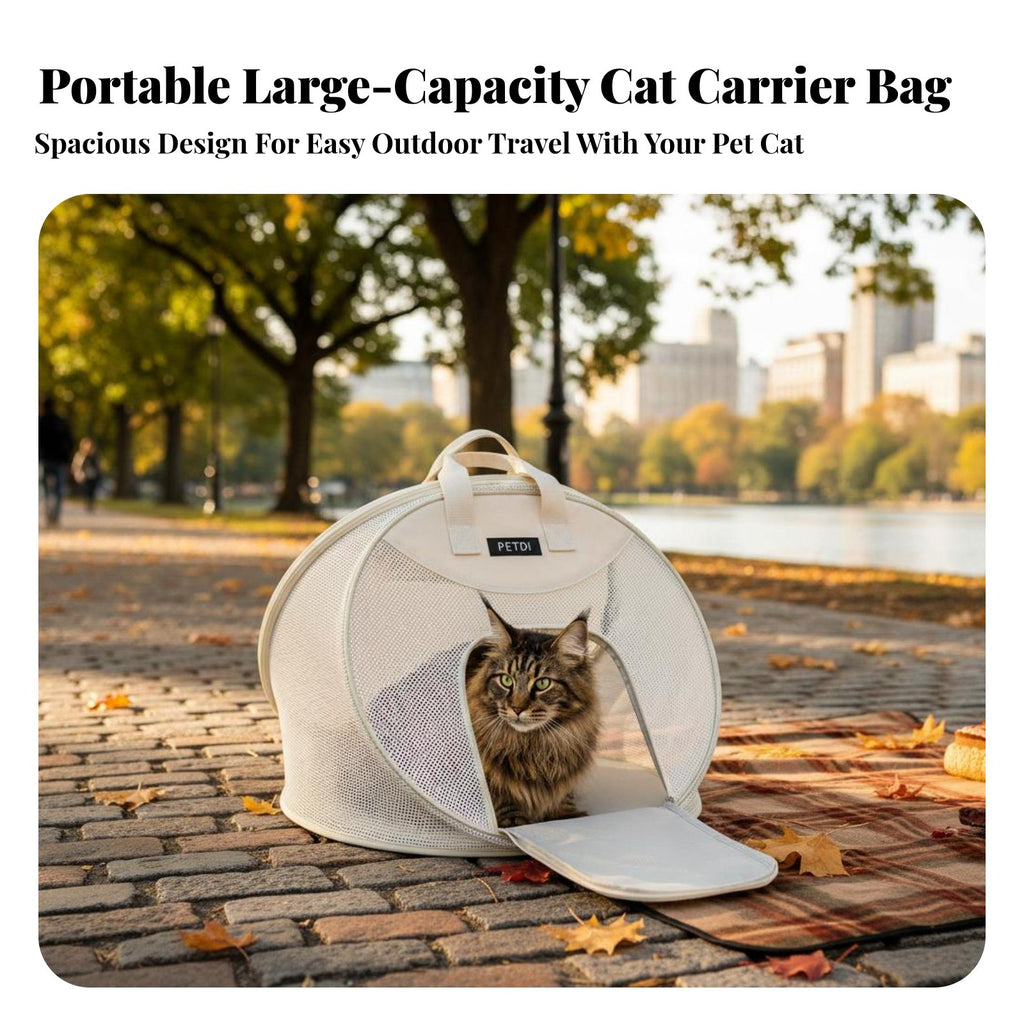 Foldable Mesh Pet Tote Wide Opening Foldable Mesh Pet Tent Stable Design