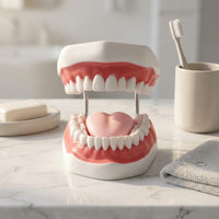 Brushing Practice Model Visible Lingual Surface Teaching Aid Pink Gums
