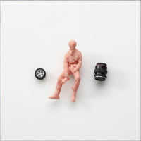 1/64 Scale Photographer Figure Hand-Painted Miniature Photographer with Camera
