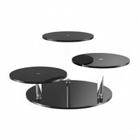 3 Tier Acrylic Display Stand Space-Saving Home Storage Easy to Clean