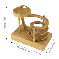 Rolling Ball Sculpture Touch Control Marble Machine Quiet Helical Pathway Dynamic Desk Decor for Office Workers
