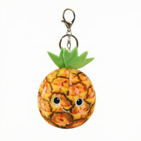 Soft-Toy Keychain Pendant Embroidered Face Stuffed Keychain Spring Clasp