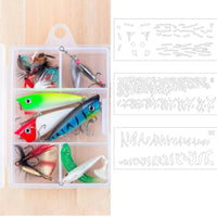 Lure Painting Template DIY Lure Painting Stencil Flexible Paint Guide Stencil for Anglers