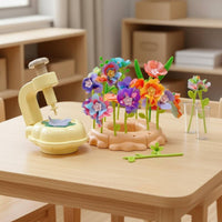 Floral Press Playset Develops Fine Motor Skills DIY Flower Bouquet Craft Kit Educational Kids' Floral Arrangement Set for Girls, Seasonal Crafts