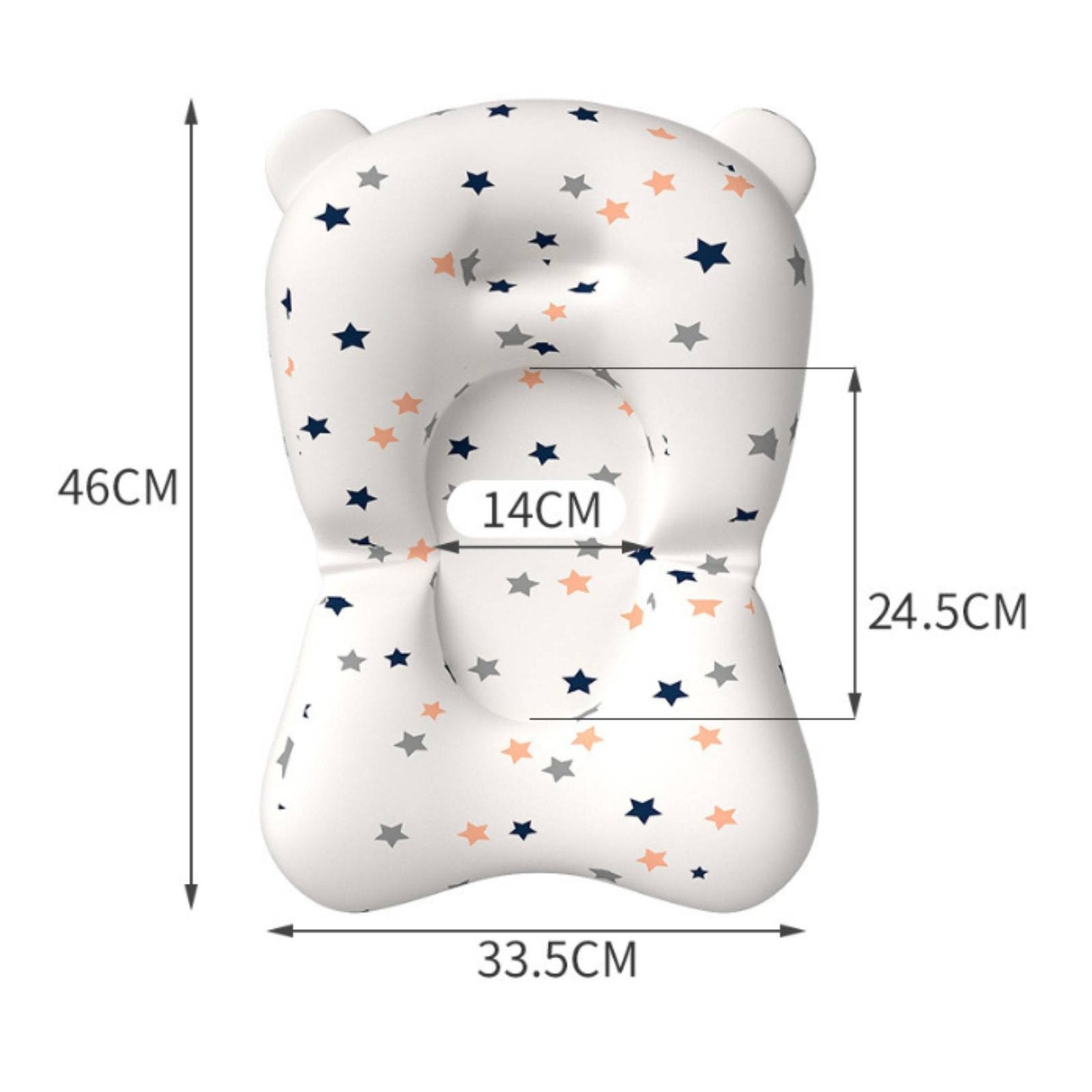Infant Bathtub Sling Mat Anti-Slip Newborn Bath Support Pillow Quick Dry