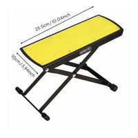 Classical Guitar Footrest Foldable Folding Foot Rest Non-Slip Surface Guitar Foot Stool for Guitarists