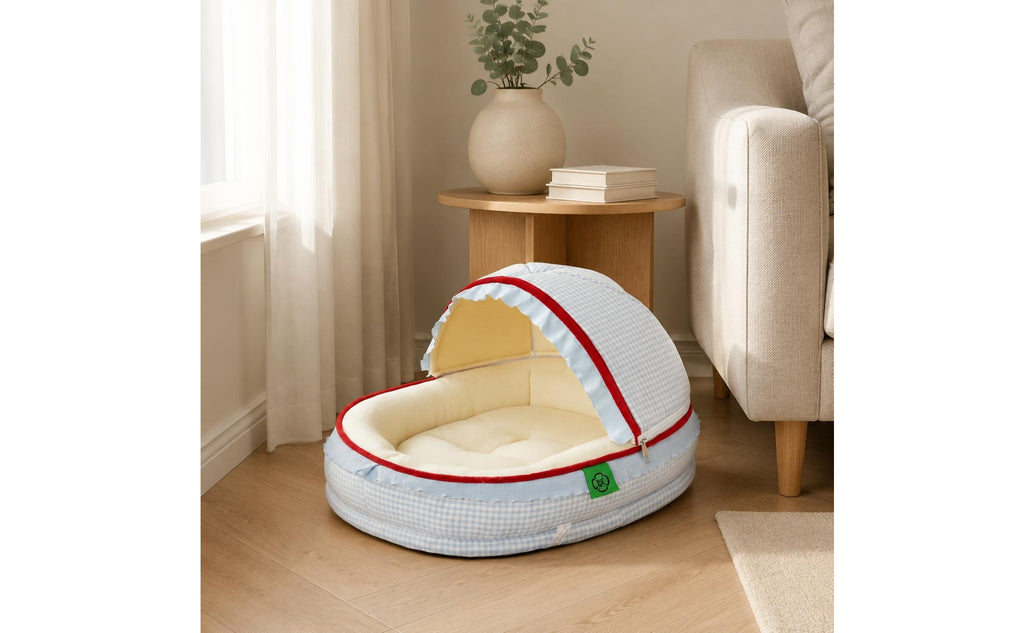 Semi Enclosed Cat Bed All Season Semi Enclosed Pet Bed Warm and Cozy Cradle Style Cat Nest for Cats