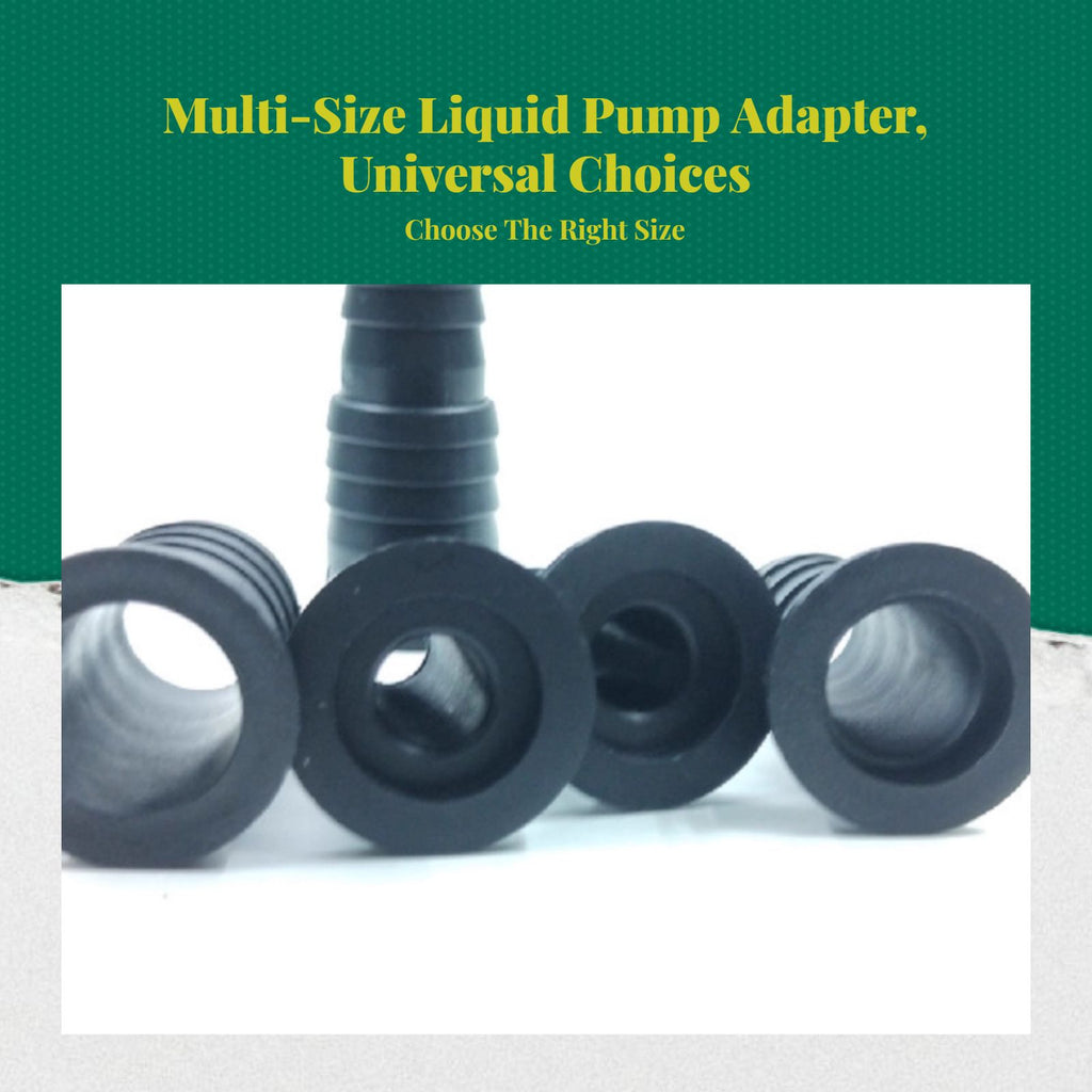 Aquarium plastic pump adapter
