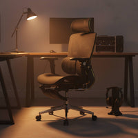 Ergonomic Mesh Chair Headrest Ergonomic Office Chair Seat-Depth Adjustment