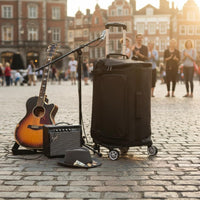 Rolling Amplifier Bag Shockproof Protection Padded Speaker Trolley for Travel