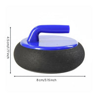 Iceless Floor Curling Set Sleek Sliding Portable Curling Game for Party, Family