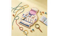 Animal Threading Board Colorful Lacing Practice Board Hand-Eye Coordination