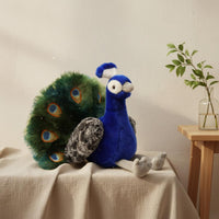 Peacock Stuffed Toy Cute Design Stuffed Peacock Creature for Bedroom, Kids