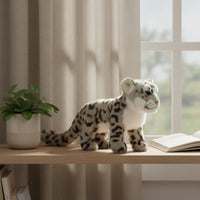 Realistic Arctic Leopard Stuffed Cuddly Arctic Leopard Stuffed