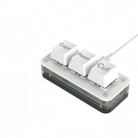 3-Key Macro Keypad Hot-Swappable One-Handed Command Keyboard Plug-and-Play