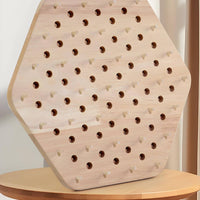 Wooden Chain Checkers Game Logical Thinking Training Triangle Strategy Board Game for Children