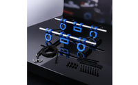 Front and Rear Crawler Bumper Kit Shock Resistant Adjustable Metal RC Bumper