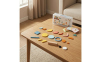 80 Pieces Picture Card Building Set Illustrated Cards Learning Toy Painted