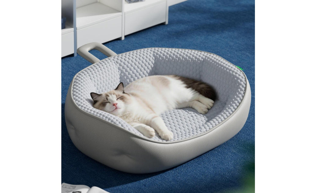 3D Massage Particles Cooling Cat Bed Breathable All-Season Dog Bed Cool-Contact Textile Textured Cooling Pet Mat Fully Washable for Cats, Dogs, Small Pets, Summer