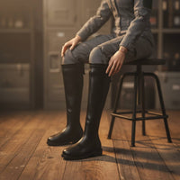 1/6 Scale Female Figure Long Boots Low Heel Tall Boots Toy Accessory Hollow Design for Hobbyists