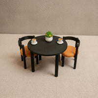 1/12 Scale Dining Table and Chairs Simulation Model for Miniature Scene